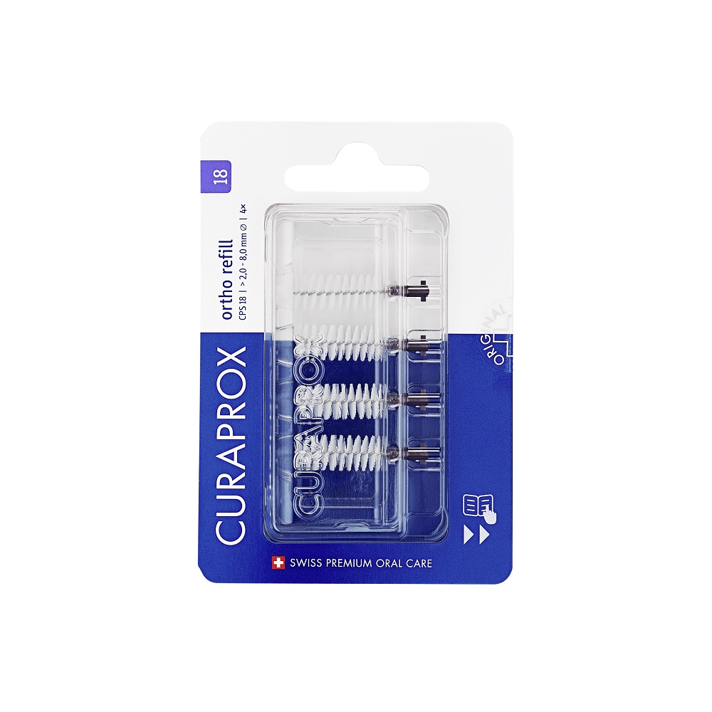 Curaprox CPS 18 ortho violet, 4 stk. refill