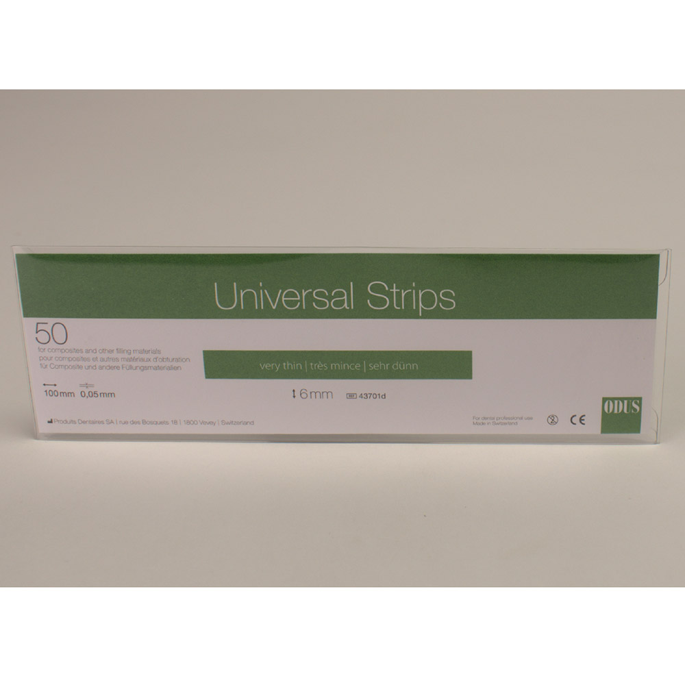 Odus universal strimler 0,05 x 6 mm lige, pakke