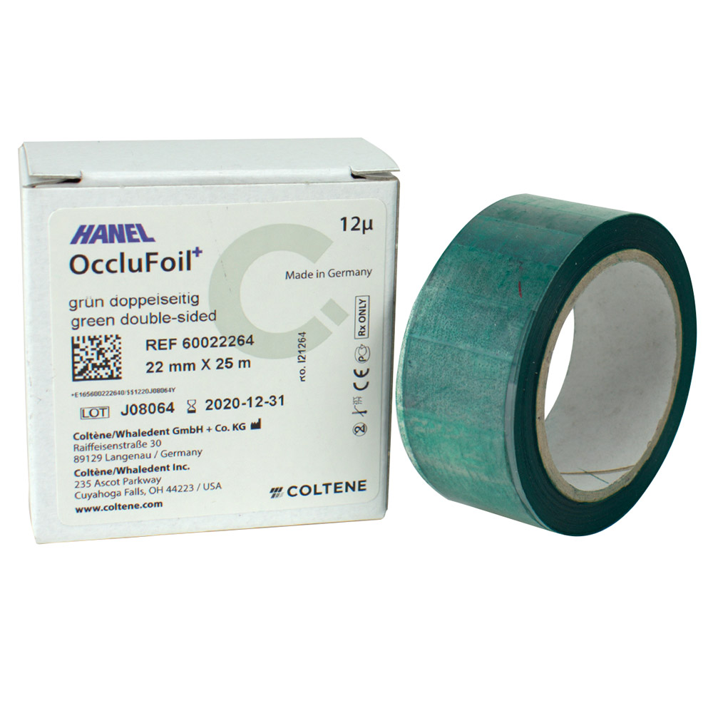 Hanel folie 12 µ PET dobbeltsidet 22 mm grøn, 25 m