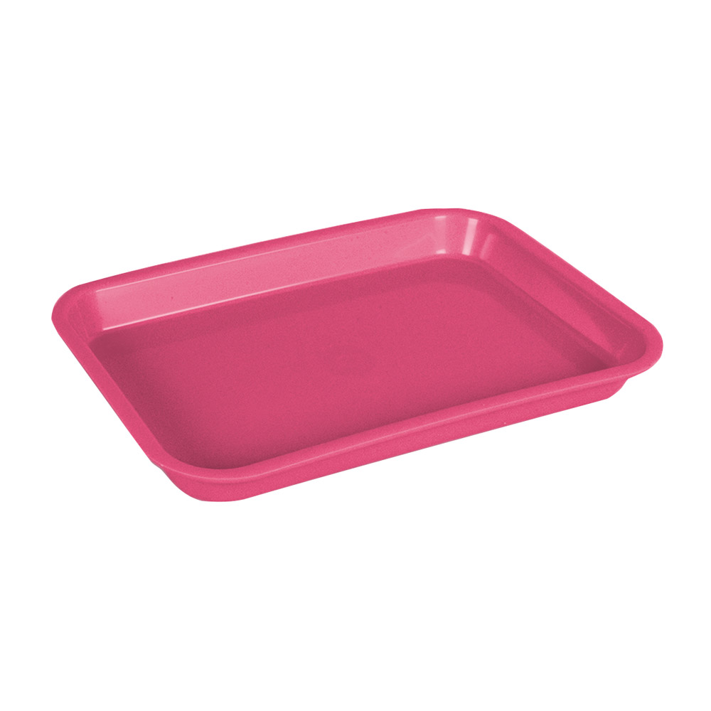 Mini-bakke uden inddeling neonpink, stk.