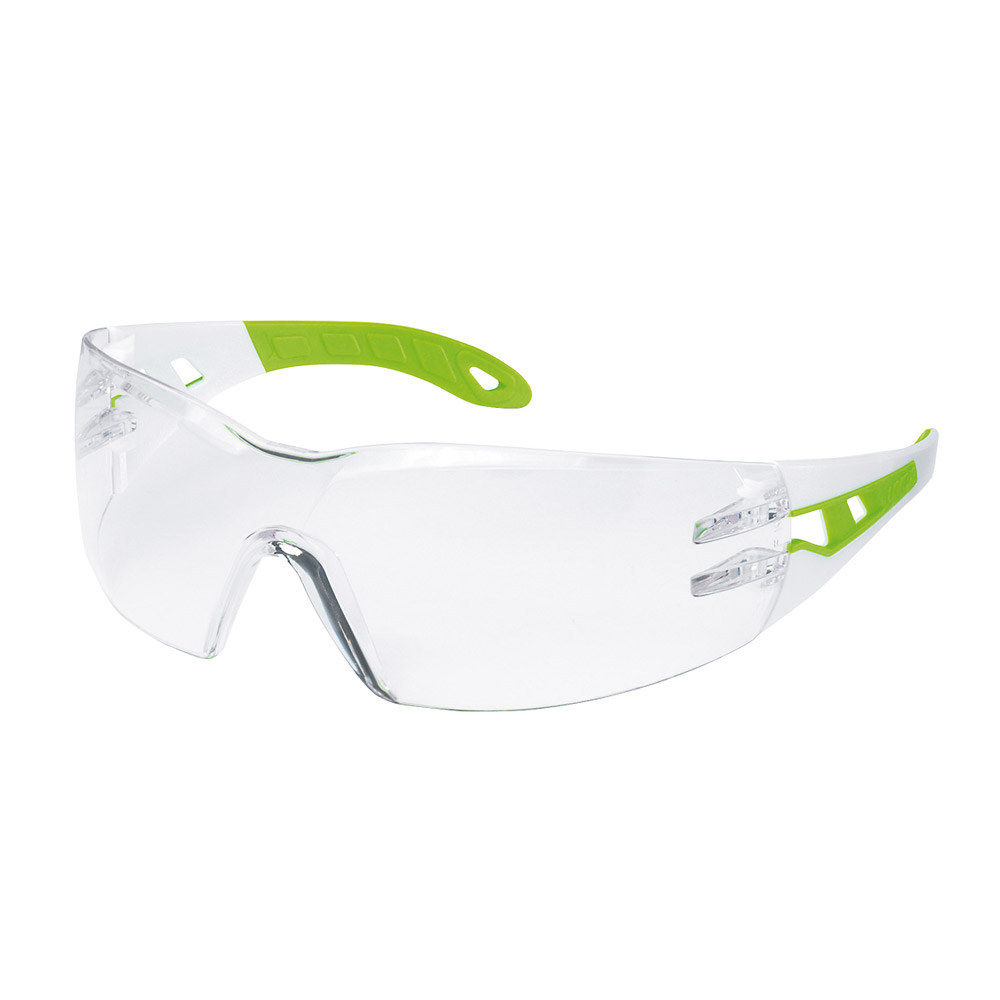Beskyttelsesbriller Uvex iSpec Pure Fit small hvid/grøn, stk.