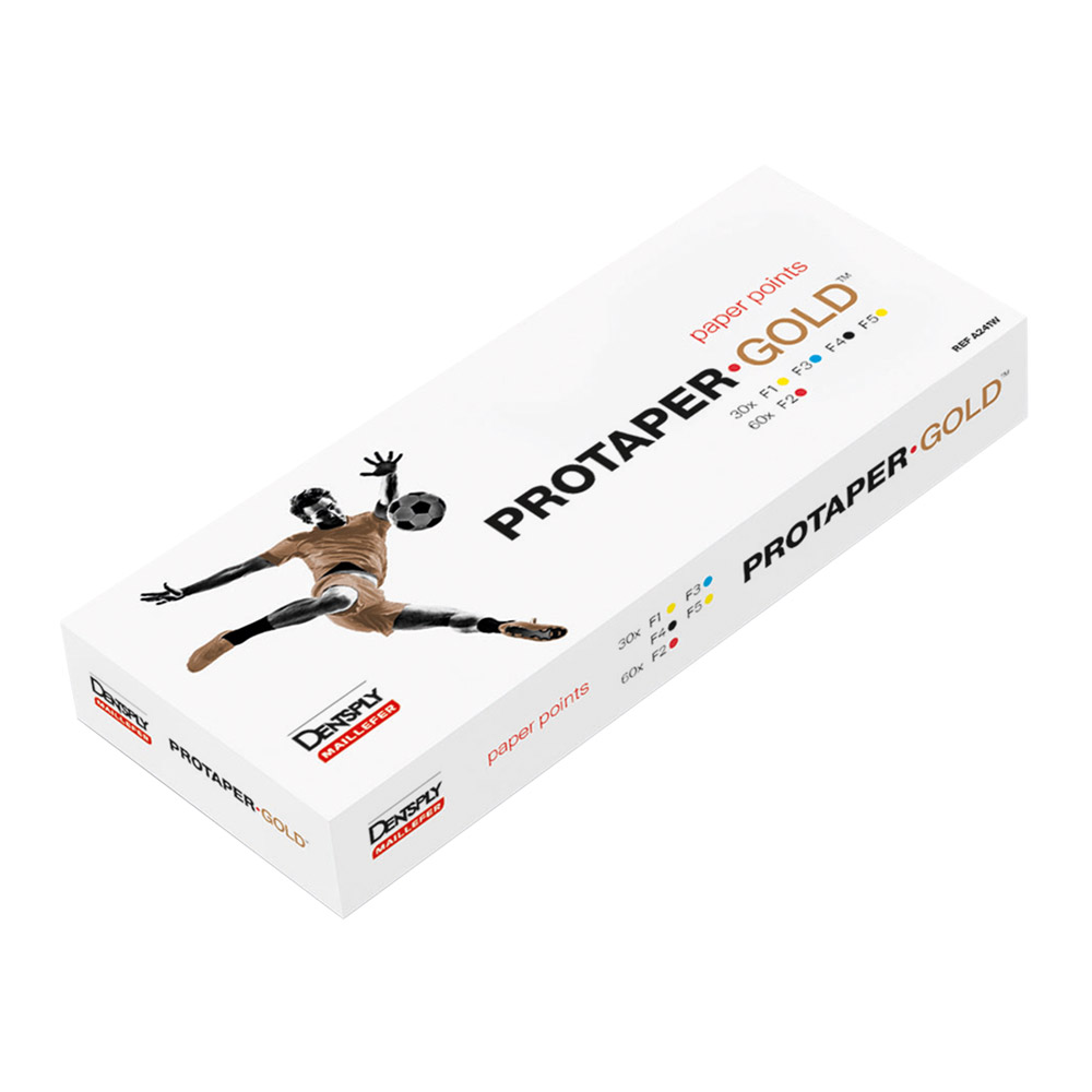 ProTaper Gold papirspidser F1, pakke med 180 stk.