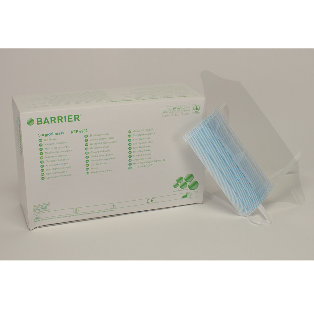 Barrier OP-maske Extra Protect blå, 50 stk.
