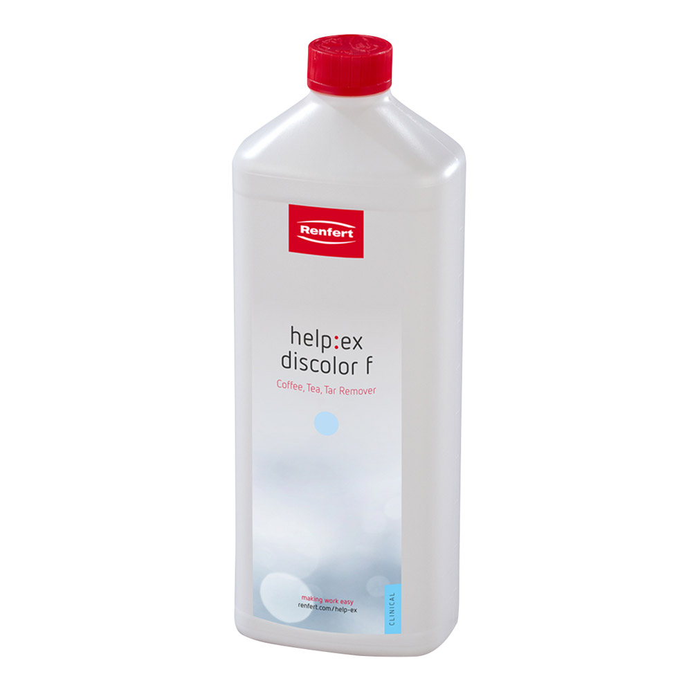 help:ex misfarvning f, 1 L flaske