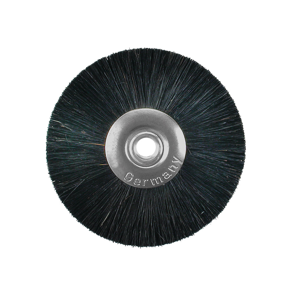 Polérbørste med metalkerne og metalcentrum, hård, 23/49 mm, stk.