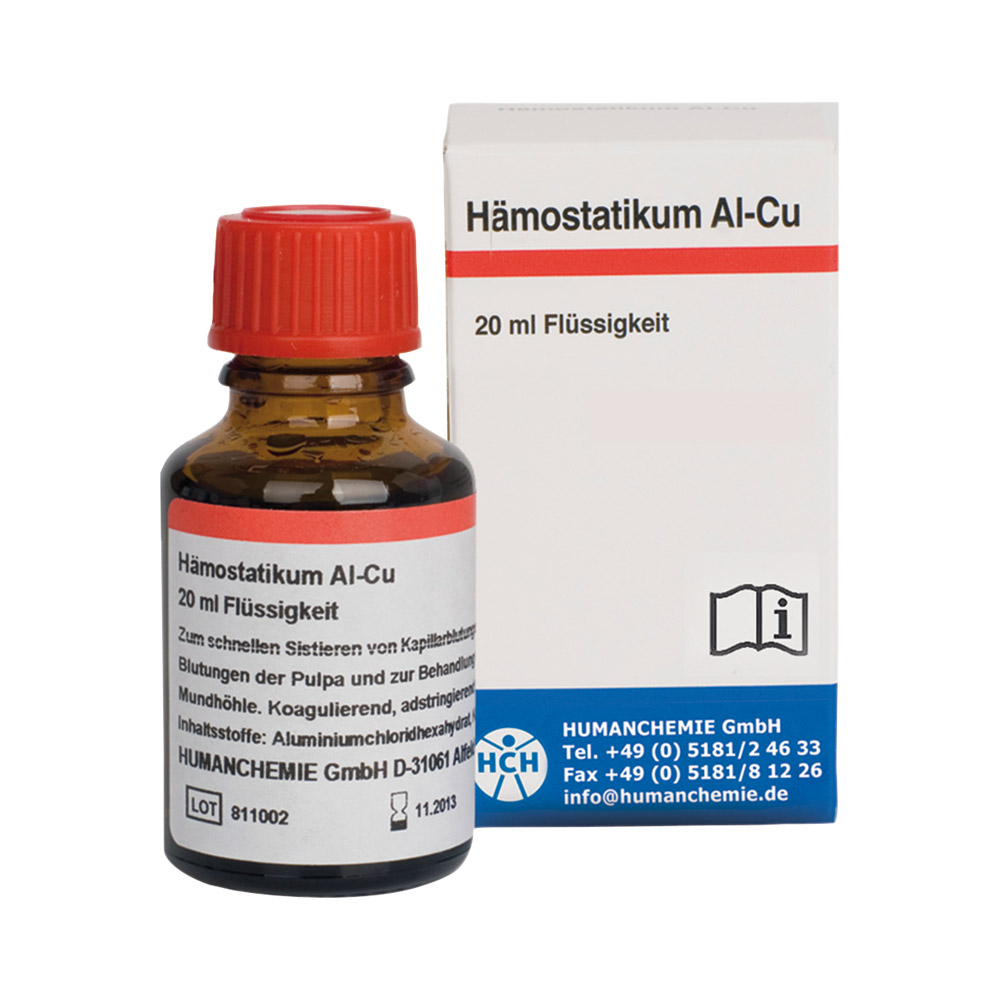 Hæmostatikum Al-Cu, 20 ml flaske