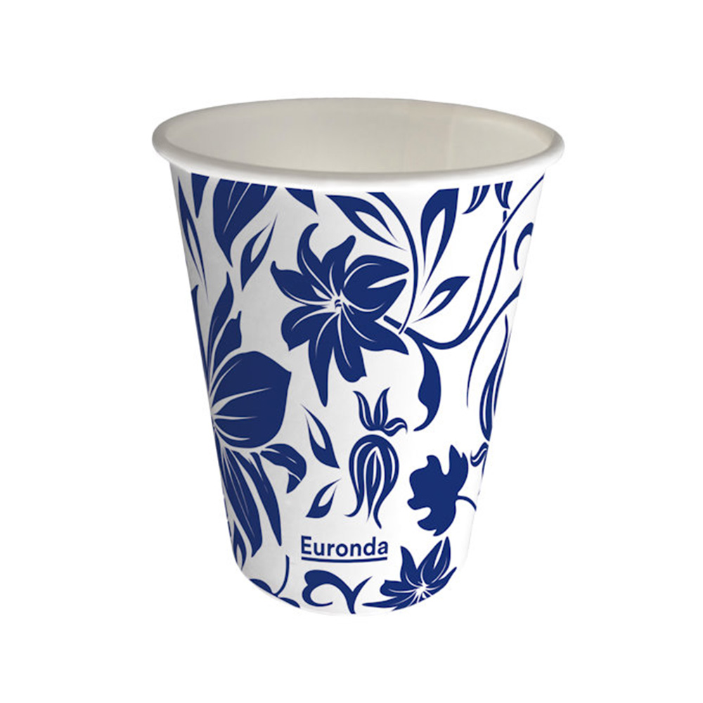 Monoart bæger Flower blå 180 ml 1000 stk