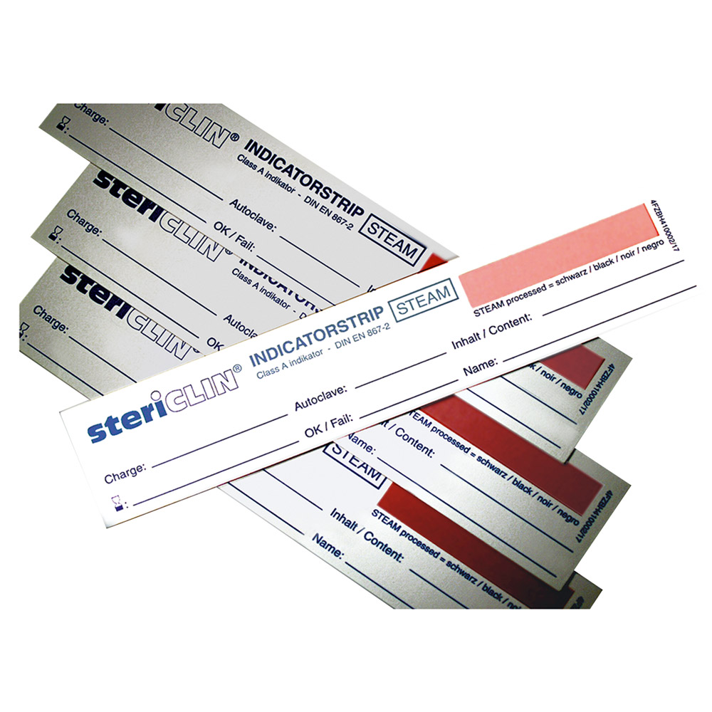 Stericlin indikatorstrimler 150 x 30 cm, 250 stk.