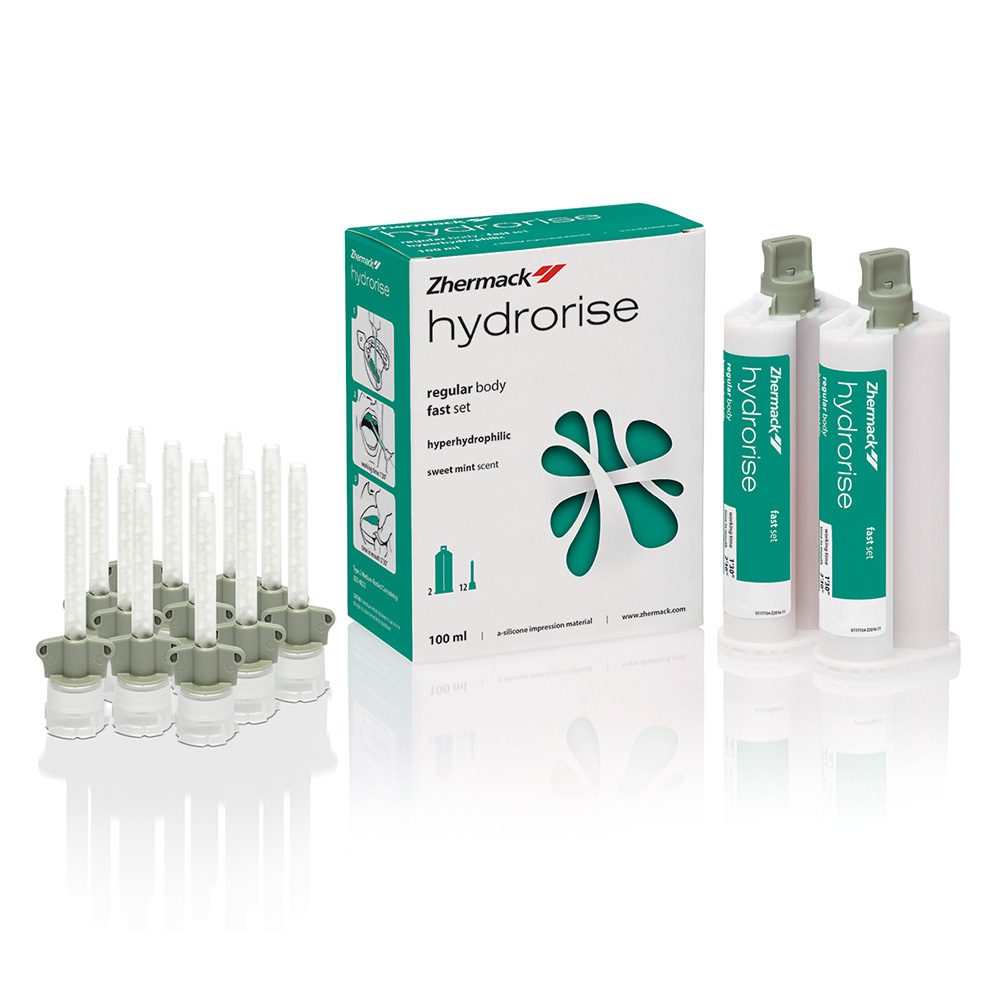 Hydrorise Regular Body hurtighærdende, 2 x 50 ml patron, 12 blandespidser