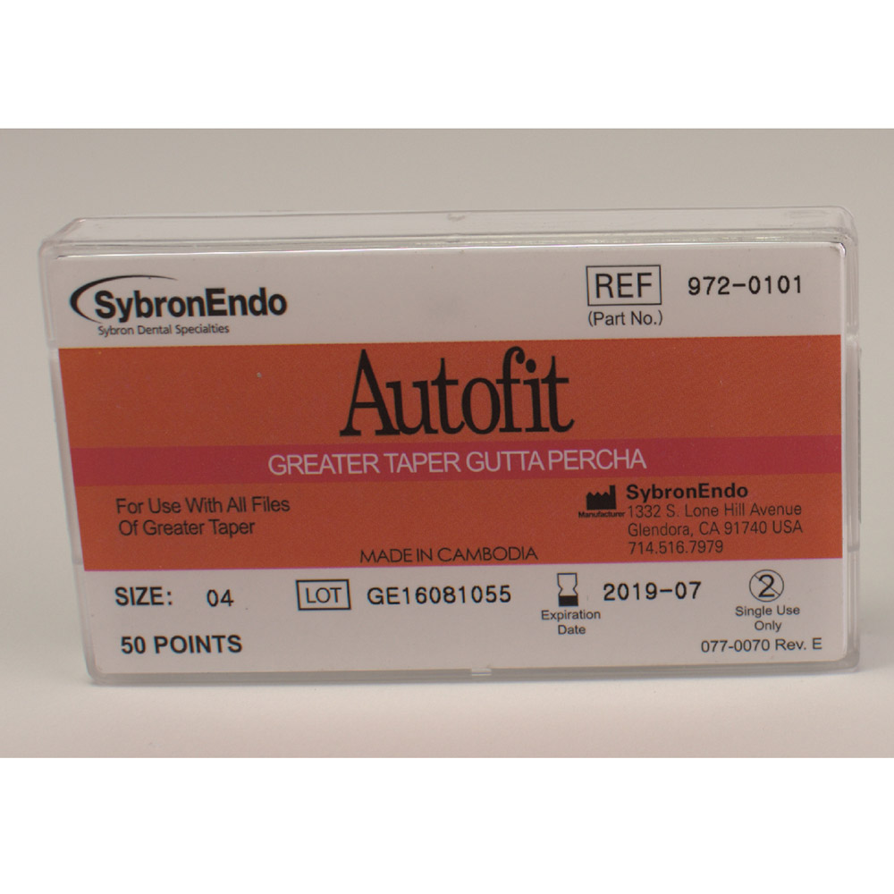 Guttaperchapidser Autofit GT 04, 50 stk.