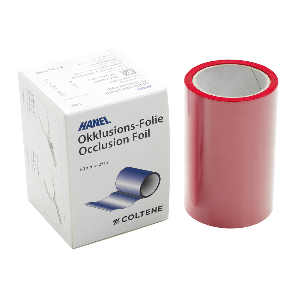 Hanel-folie ensidet rød 80 mm 12 µ, 25 m rulle
