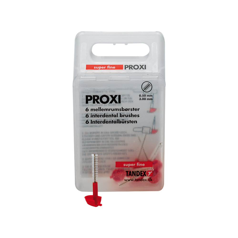 Interdentalbørster Proxi rød 3,0, 6 stk.