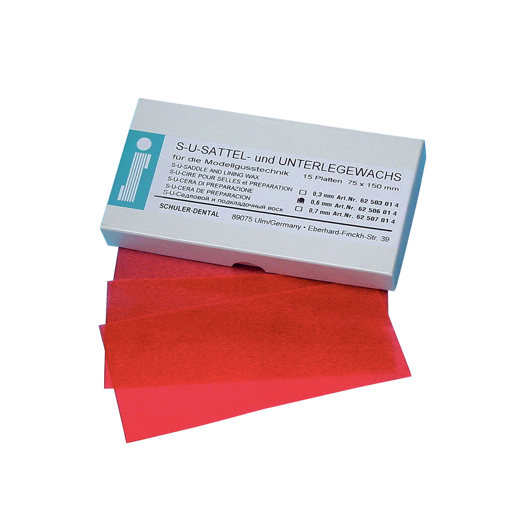 Sadelleger-/underlagsvoksplader 0,6 mm, 15 stk.