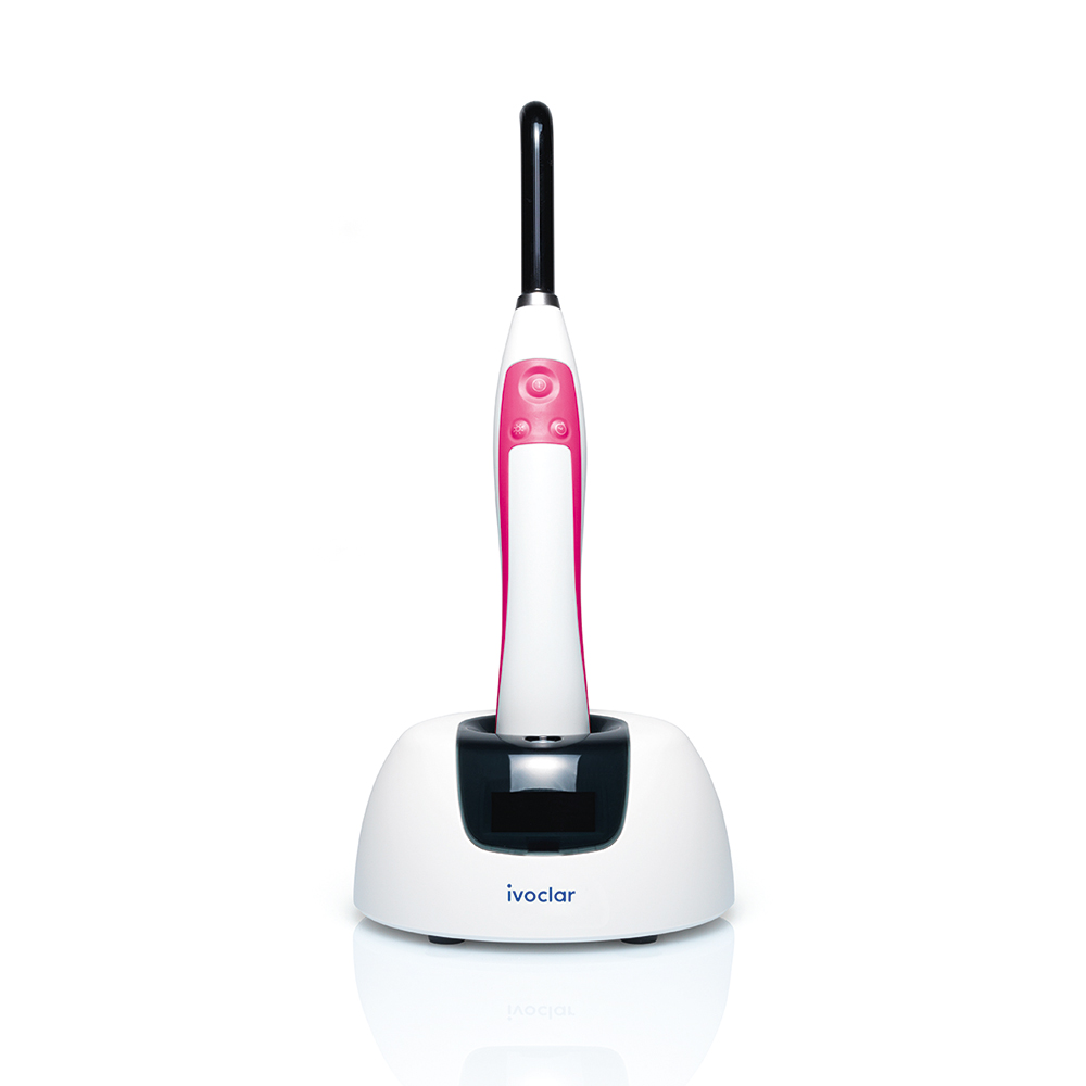 Bluephase G4 polymerisationslampe med ladestation/radiometer pink, stk.