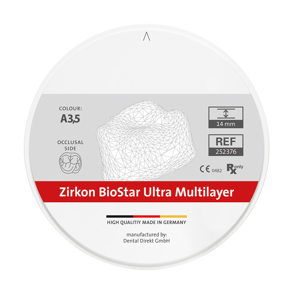 Zirkon BioStar Ultra Multilayer A3,5 98,5 x 18 mm, stk.