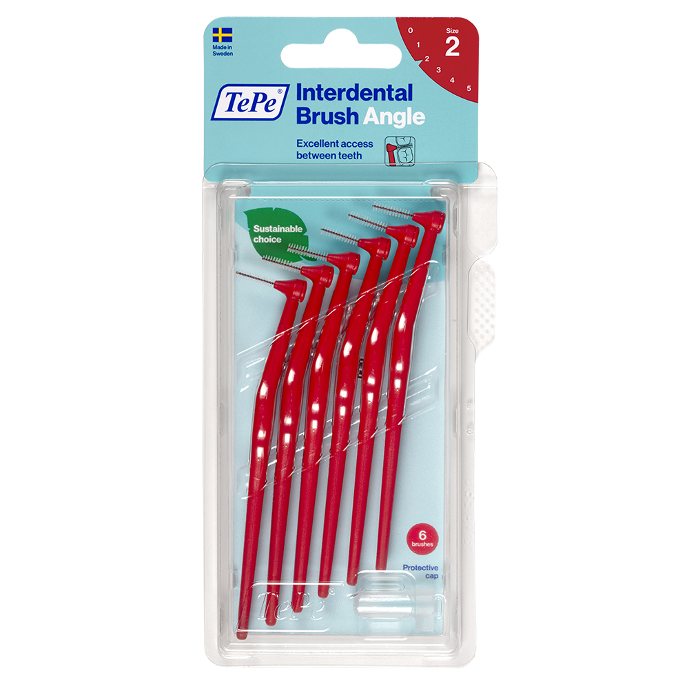 TePe Angle rød 0,5 mm, 6 stk.