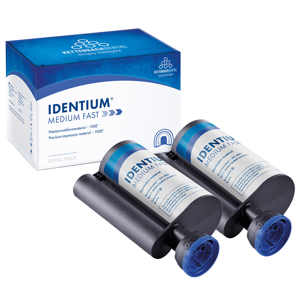Identium Medium Fast Patron, 2 x 380 ml Genopfyldning