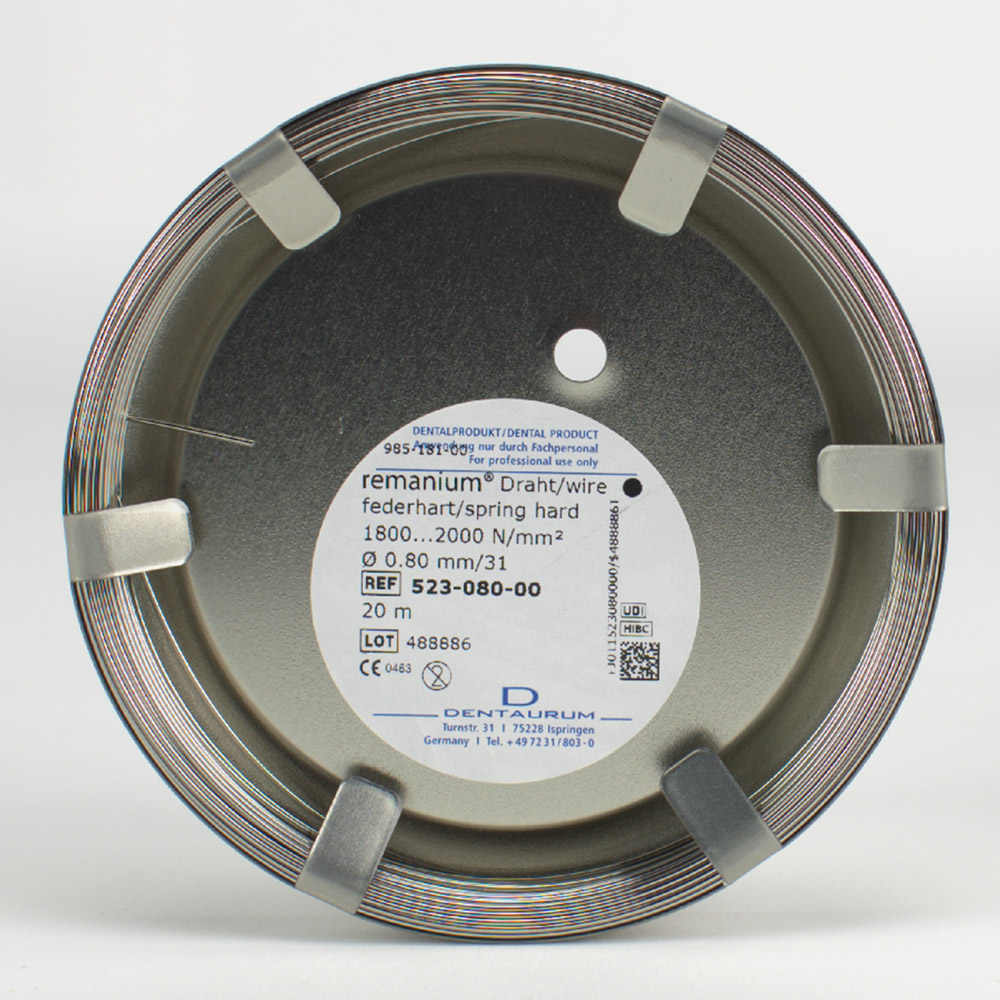 Remanium tråd fjederhård 0,80 mm, 20 m