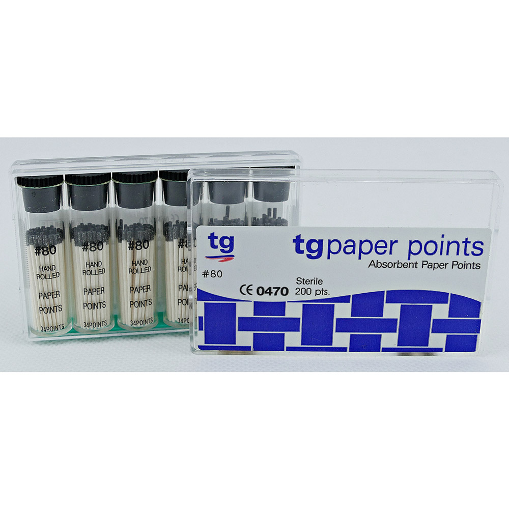 tg AbsorbentPaper Points Størrelse 80 sort, 200 stk.