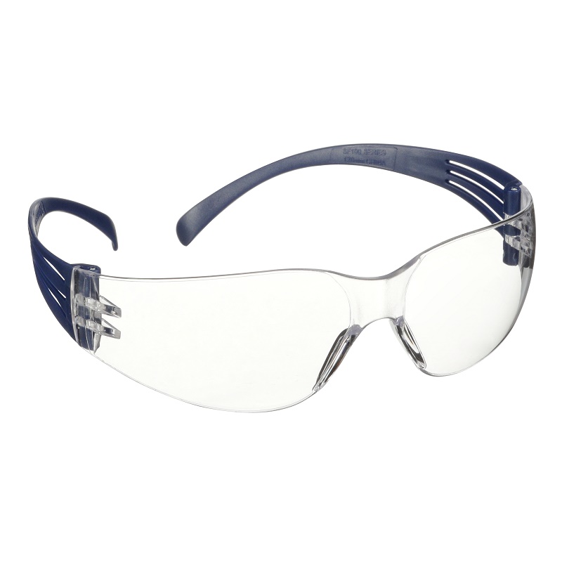 Beskyttelsesbrille SecureFit 100 klar/ blå stang, 1 stk.