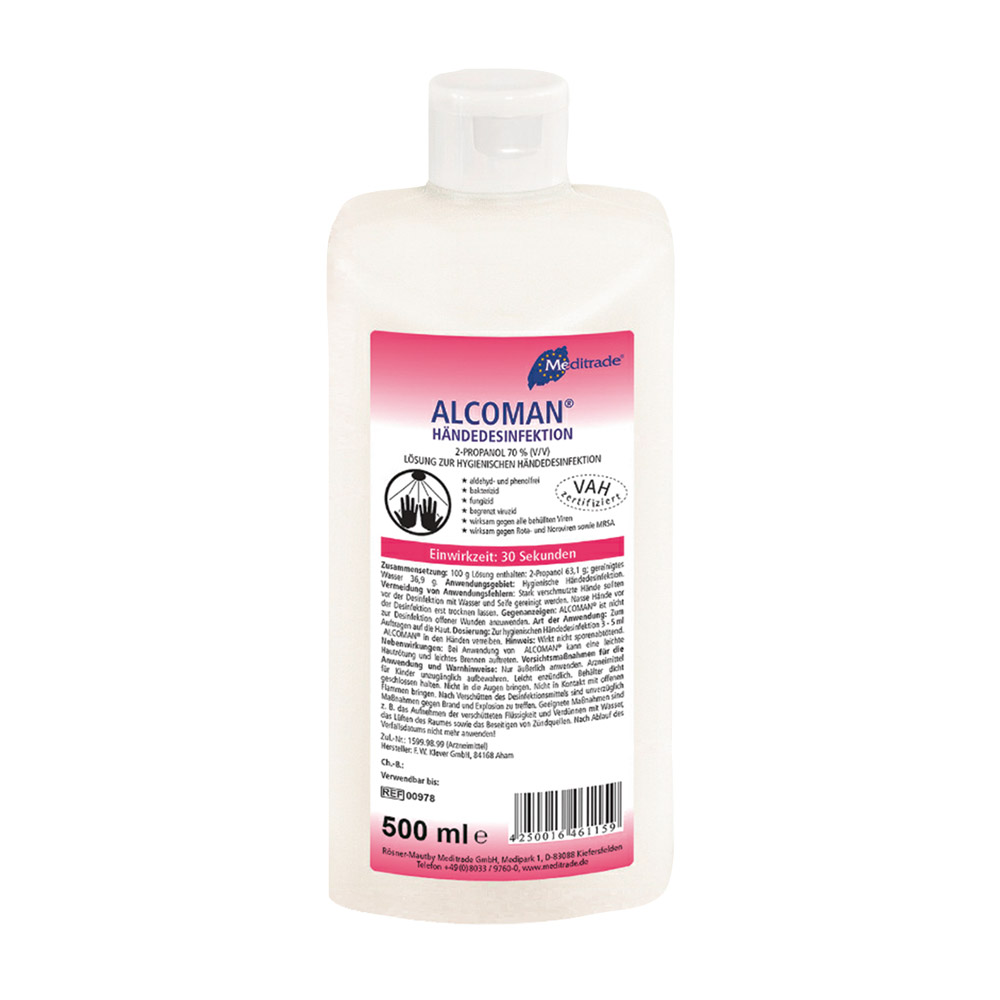Alcoman+ Hånddesinfektion 500 ml