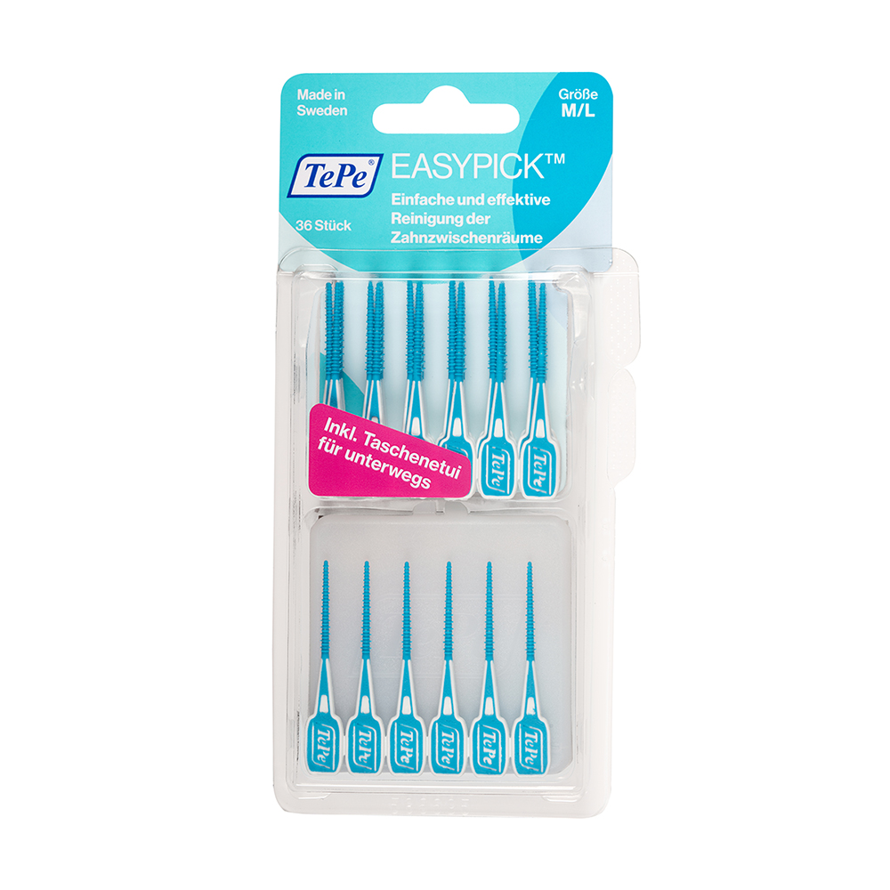 TePe EasyPick M/L turkis, 36 stk. blister
