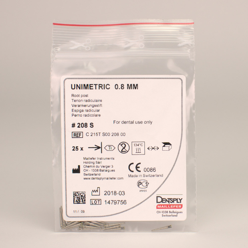Unimetric Stifter 215T 208S, 25 stk.