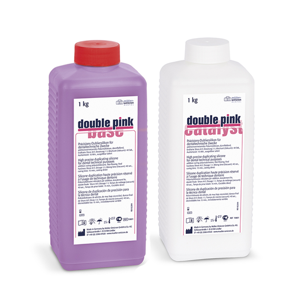 Dobbelt pink Base + katalysator, 2 x 1 kg