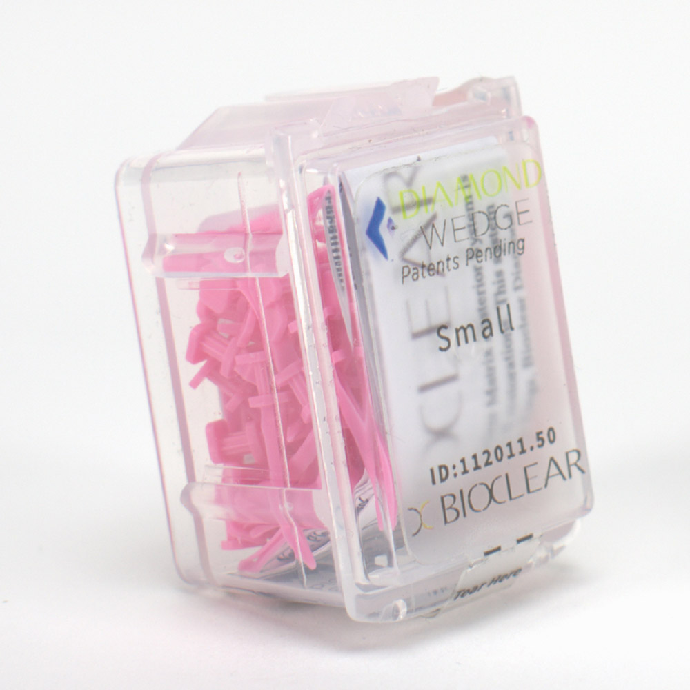 Bioclear Diamond Wedge lille rosa, 50 stk.