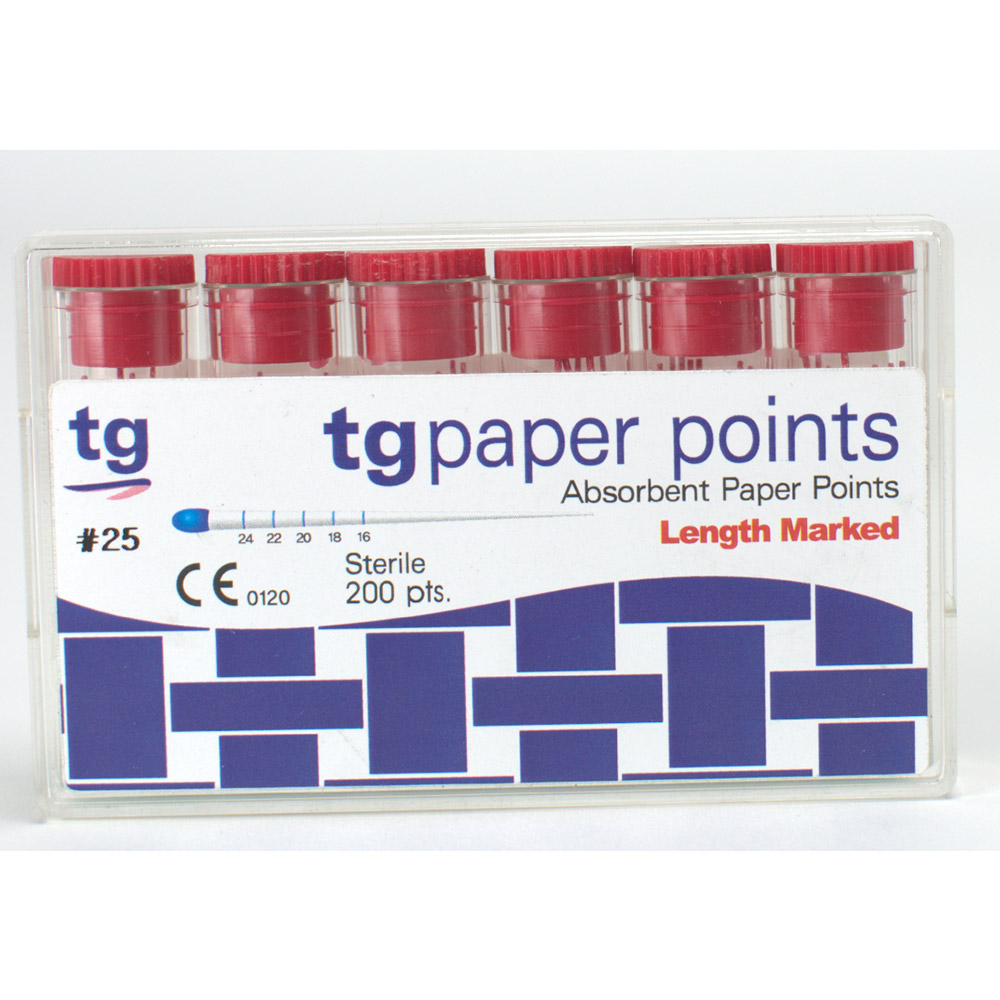 tg Absorberende Papir Points Størrelse 25 rød, 200 stk.