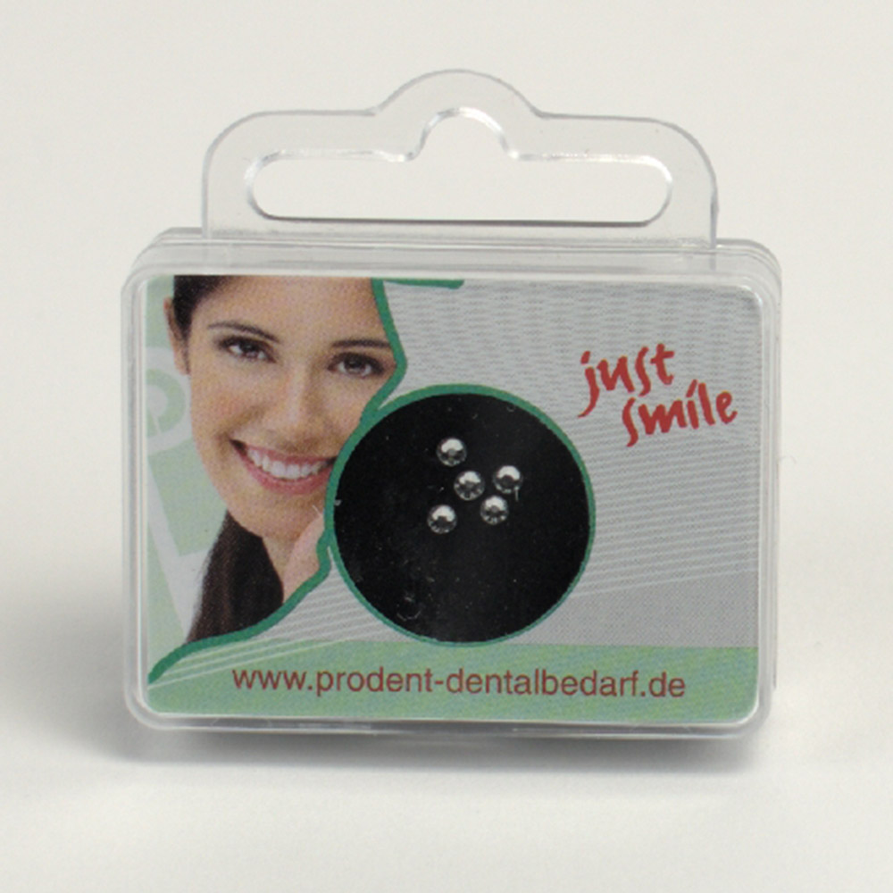 Dental Jewel tandpynt hvid diamant 2,0 mm, 5 stk.