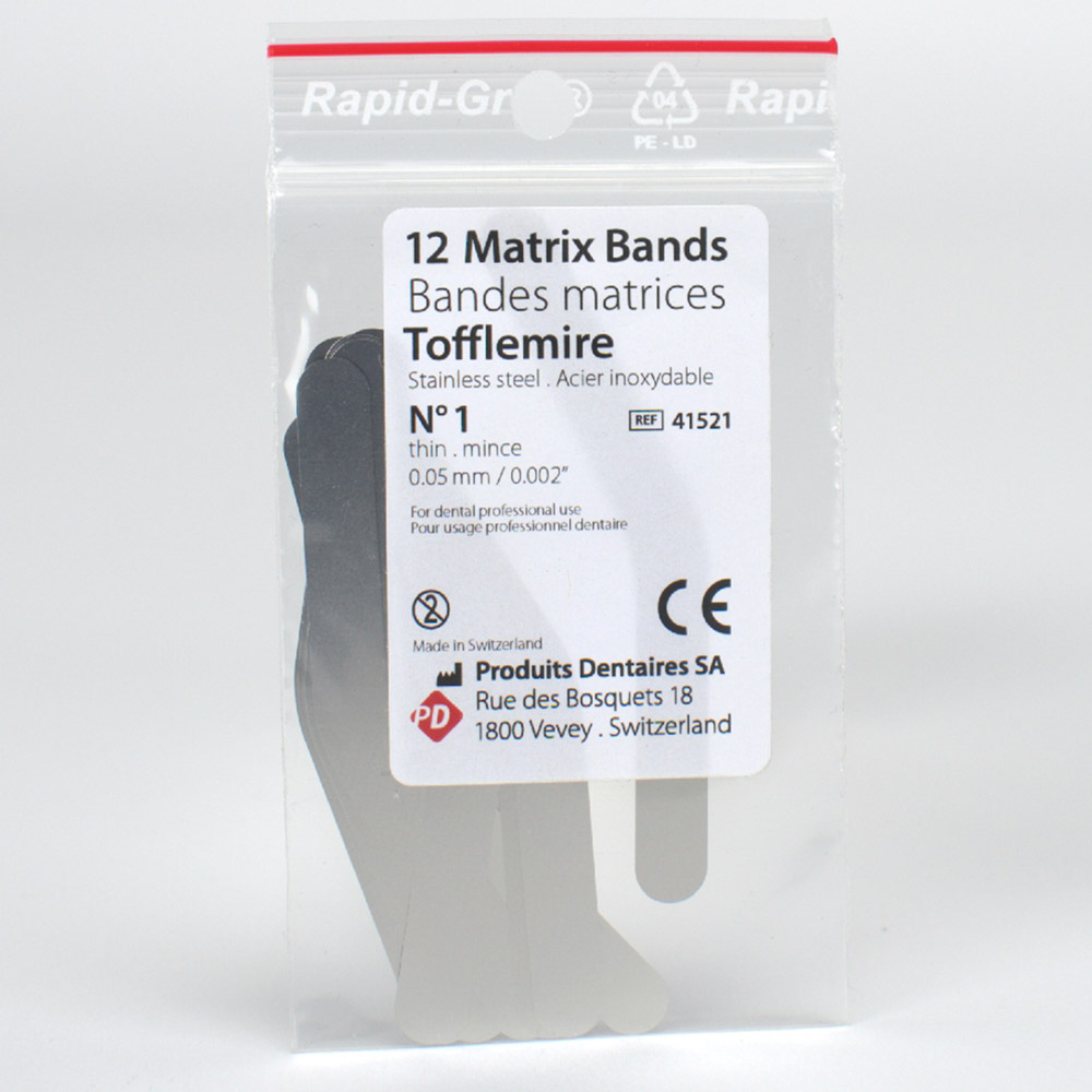 Tofflemire-matricer tynde 1 P.D., 12 stk.