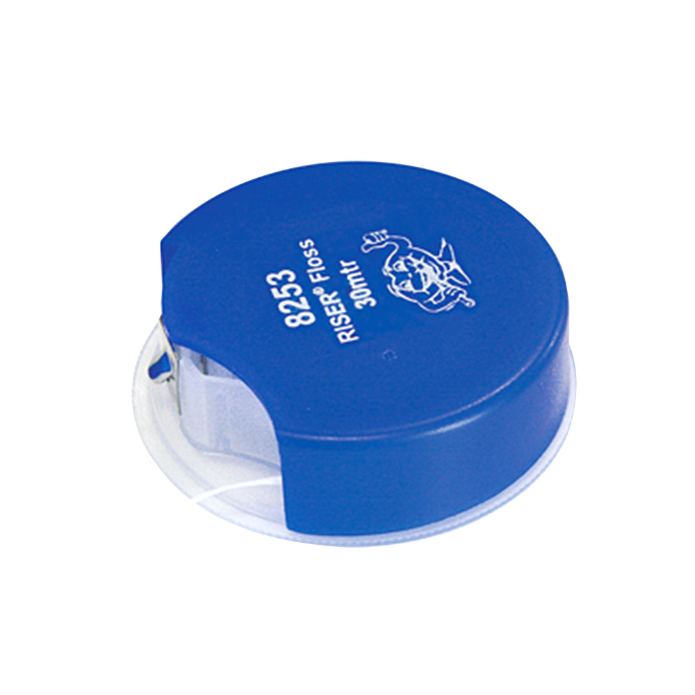 Riser Floss Volumen-silke, 30 m rulle