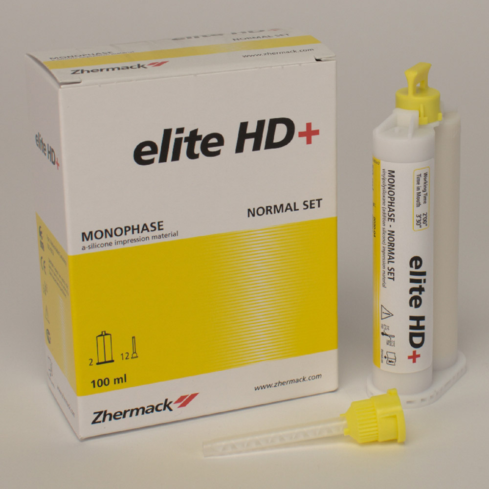 Elite HD+ Monofase normalhærdende, 2 x 50 ml patron, 12 blandetips