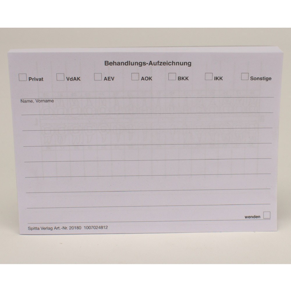 Behandlingsjournal A6, 100 stk.