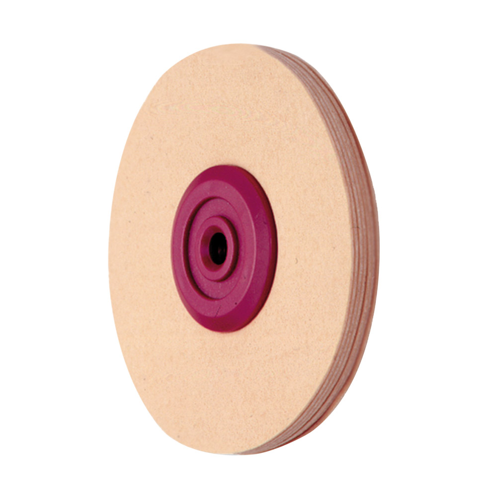 Blødt læder med plastikkerne 100 mm, stk.