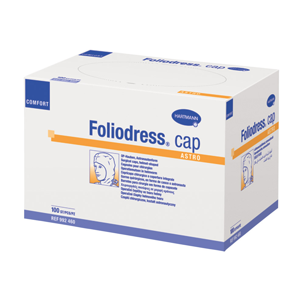 Foliodress Cap Comfort universal hvid, 100 stk.