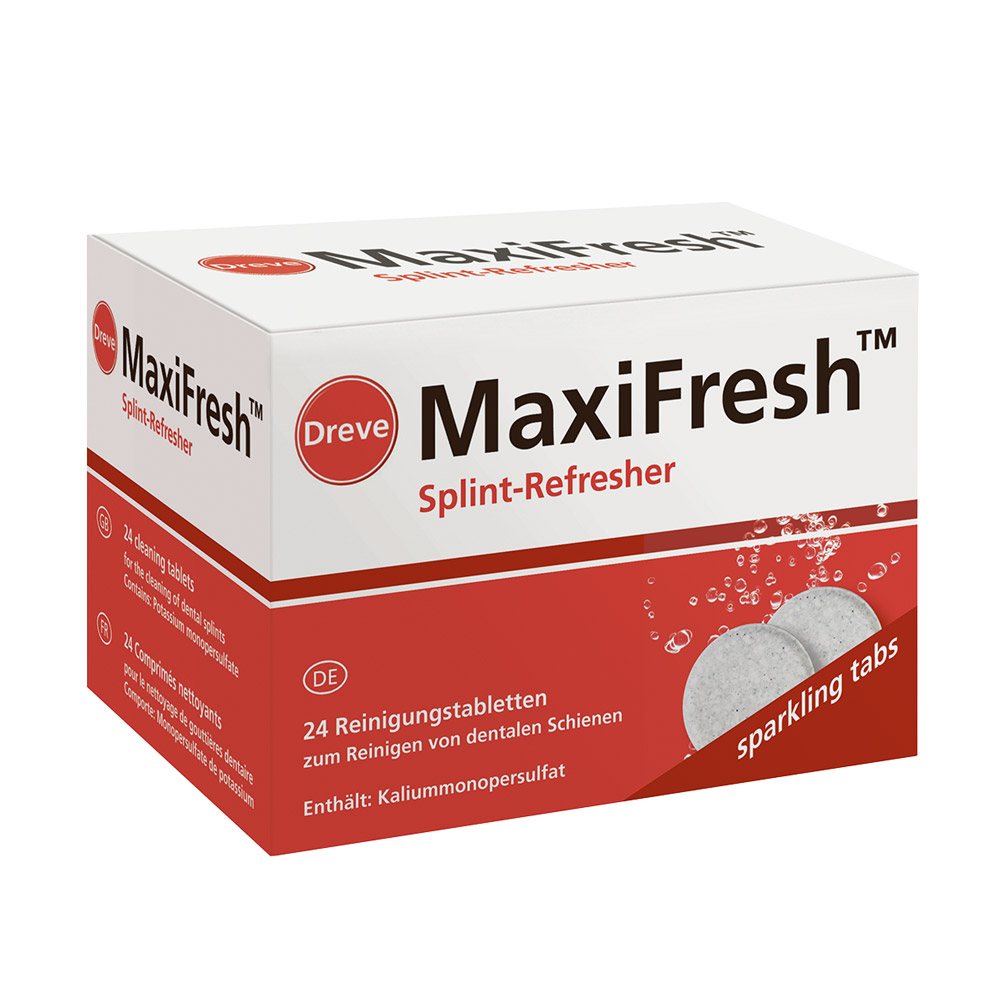 Maxifresh rengøringstabletter, 24 stk. + beholder