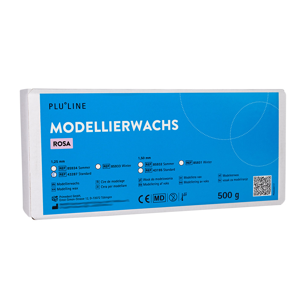 PLULINE MODELLERVOKS Standard 1,25 mm, 500 g pakke