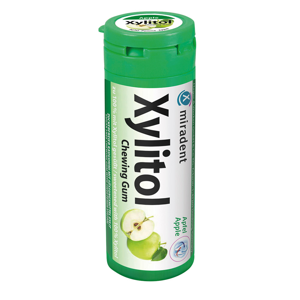 Xylitol tyggegummi til børn Æble, dåse med 30 stykker
