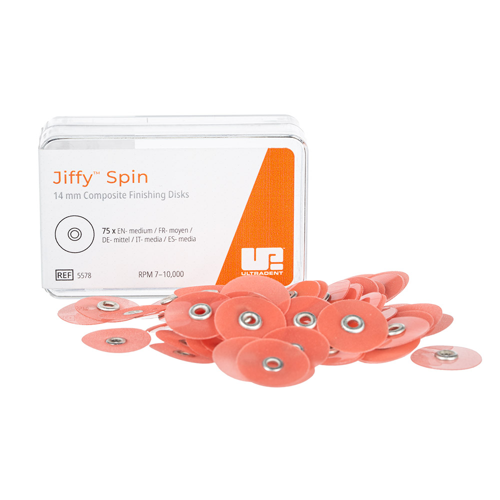 Jiffy Spin Disk 14 mm mellem rød, 75 stk.