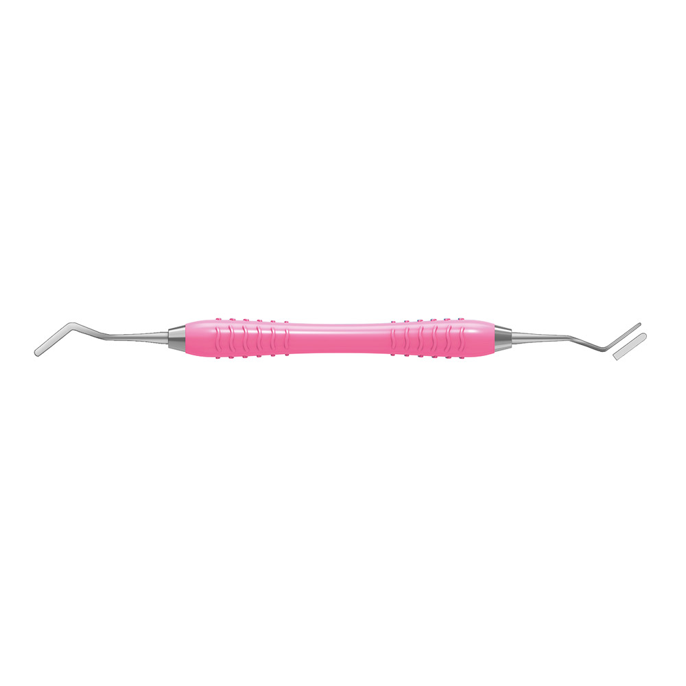 Heidemann spartel 2,0/0,3 mm fleksibel Colori silikonehåndtag pink, stk.