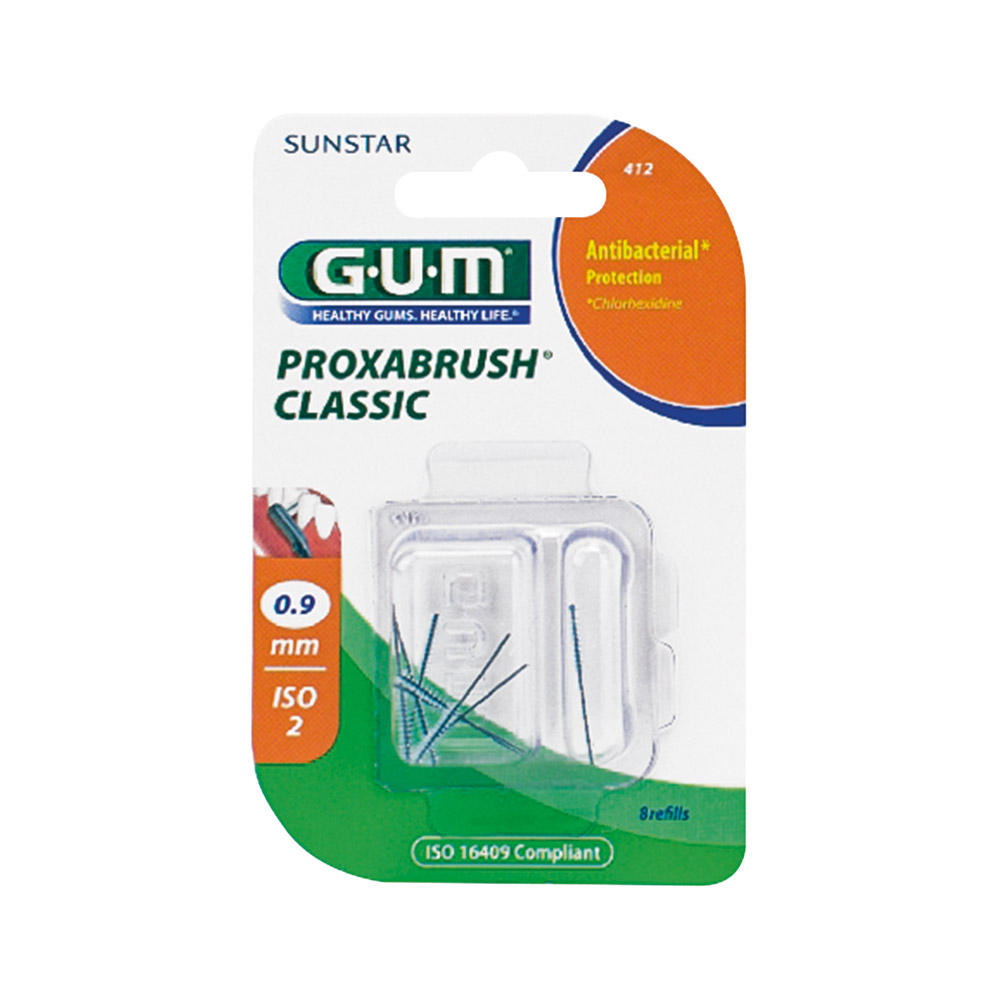 GUM Proxabrush Classic 0,9 mm kerne, 8 stk.