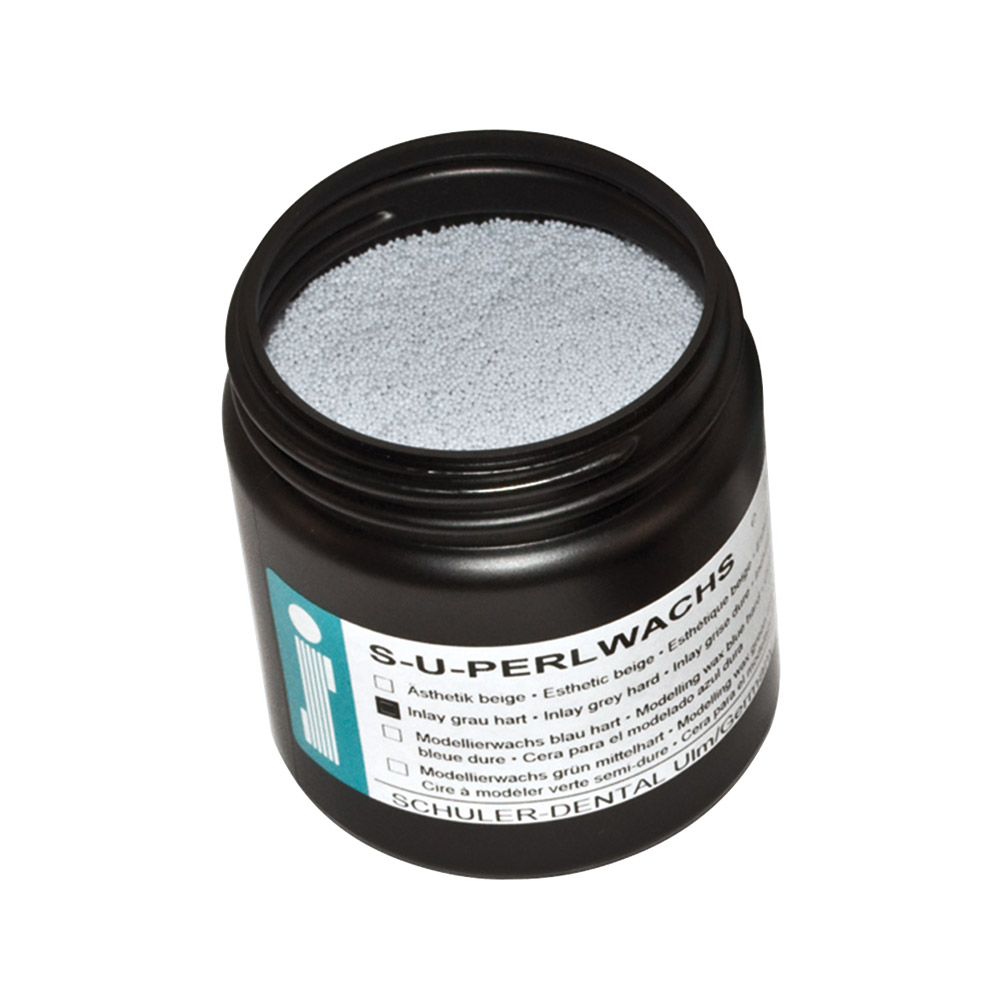 Perlevoks S-U hård grå, 125 g
