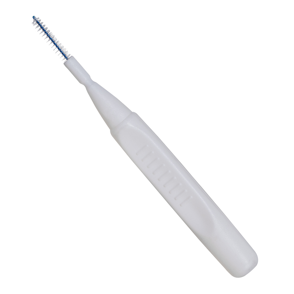 PLULINE interdentalbørster med håndtag x-fine hvide, 6 stk.