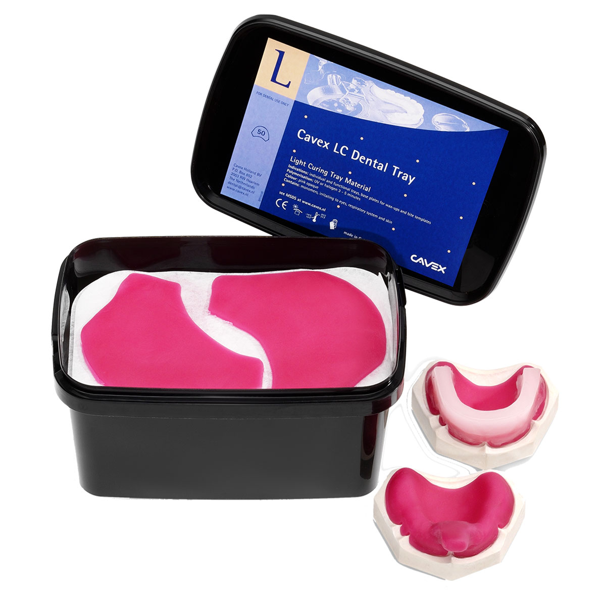 Basisplader Cavex LC Dental Tray, 50 stk.