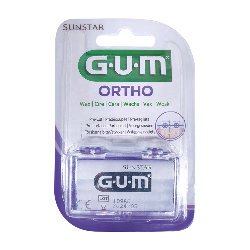 GUM Ortodontisk voks transparent, blisterpakning