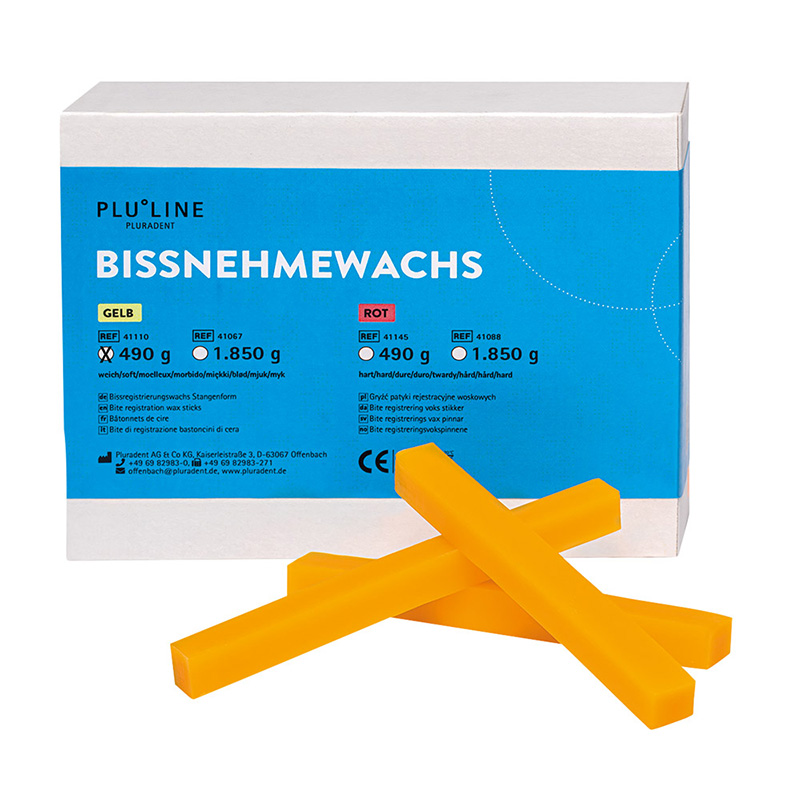 PLULINE BISSNEHMEWACHS gul i bløde stave, 490 g pakke