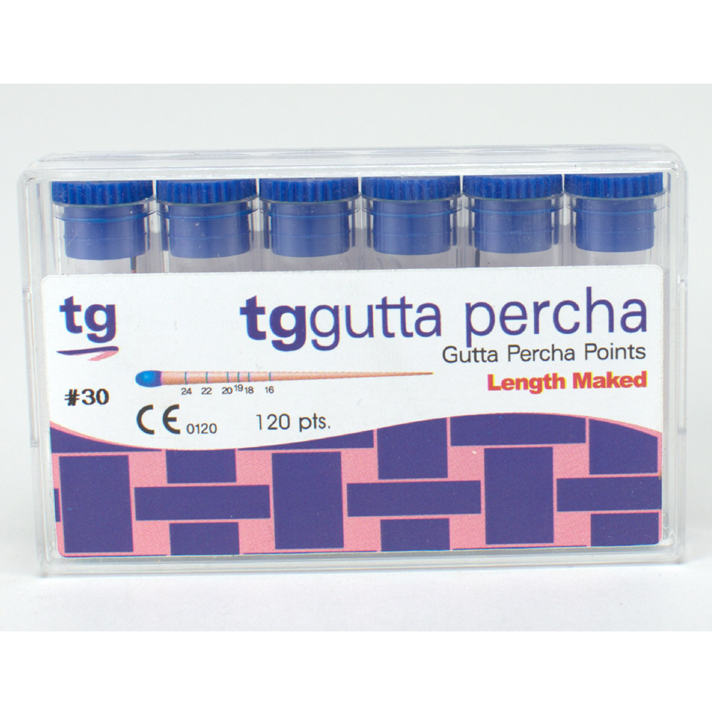 tg Gutta Percha Blå Str. 30, 120 stk.