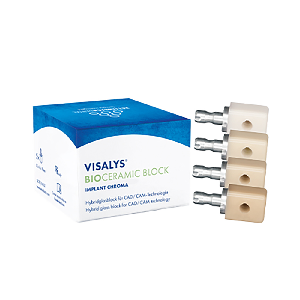 Visalys BioCeramic Block Implantat Str. L Chroma A0, 5 stk.